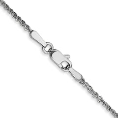 14K White Gold 24 inch 1.7mm Ropa with Lobster Clasp Chain