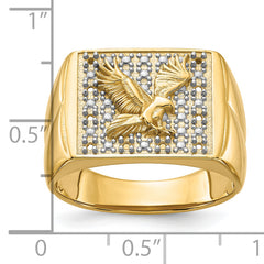 14k Men's Eagle Ring Mounting (No Stones Included)