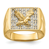 14k Men's Eagle Ring Mounting (No Stones Included)