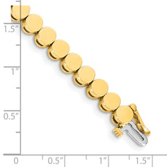 14k Holds 32 Stones up to 4mm Round Add-a-Diamond 7 inch Bracelet