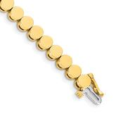 14k Holds 32 Stones up to 4mm Round Add-a-Diamond 7 inch Bracelet