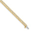 14k Holds 3.5 carat 60-2.5mm Round Diamond Half-Bezel 7 inch Tennis Bracelet Mounting (No Stone Included)