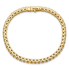 14k 4 5/8 carat Lab Grown Diamond VS/SI+ G+ Round Tennis Bracelet