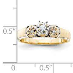 14k Engagement (Trio) Mounting (No Stone Included)