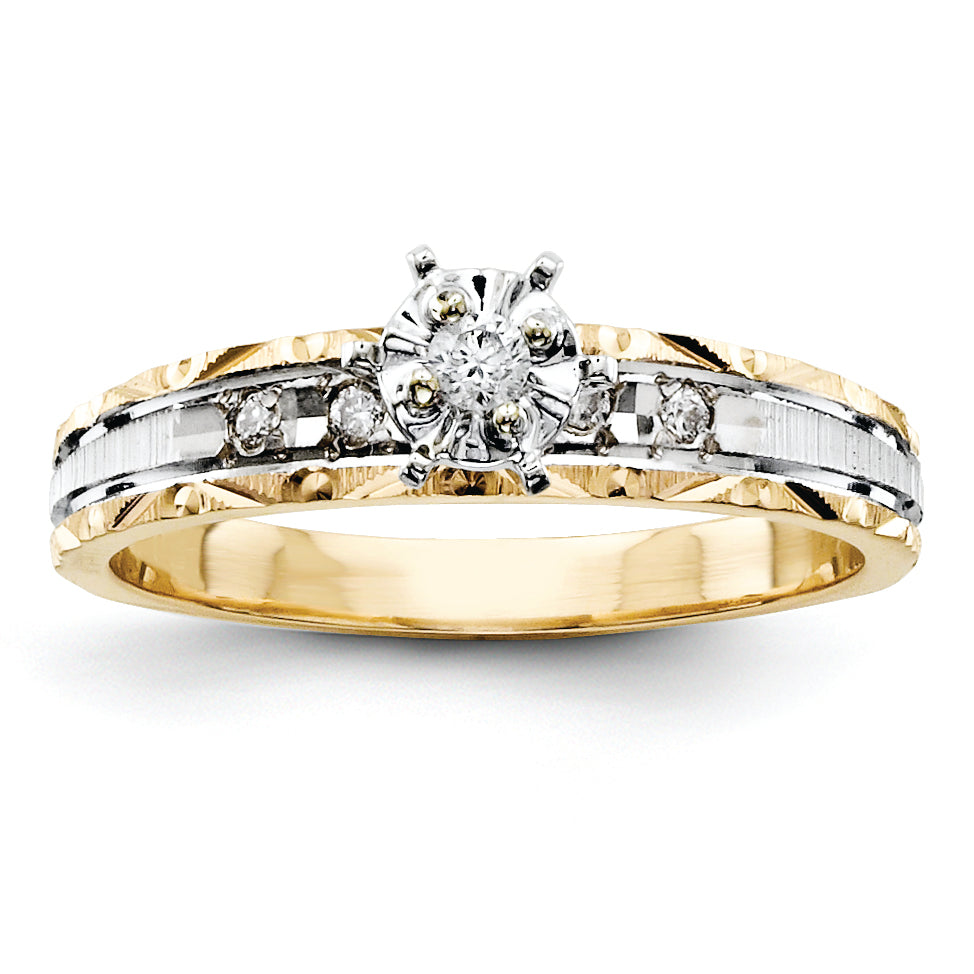 14k Engagement (Trio) Mounting (No Stone Included)