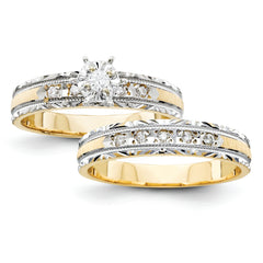 14k Engagement (Trio) Mounting (No Stone Included)