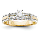 14k Engagement (Trio) Mounting (No Stone Included)