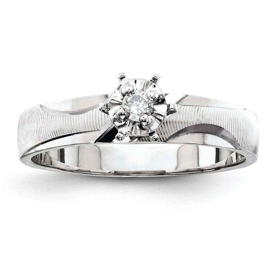 14k White Gold Engagement (Trio) Mounting (No Stone Included)