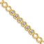14k Complete 1/2 carat Round AAA Diamond Circle Add-a-Diamond 7 inch Tennis Bracelet
