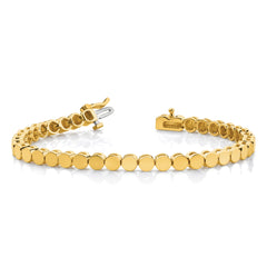 14k Holds 39 Stones up to 3mm Round Add-a-Diamond 7 inch Bracelet