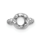 14k White Gold Head Holds up to 2.75mm for X864 Add-a-Diamond Bracelet