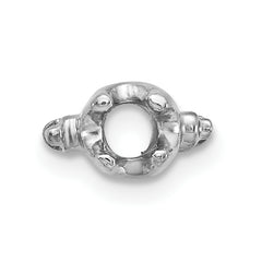 14k White Gold Head Holds up to 2.75mm for X864 Add-a-Diamond Bracelet