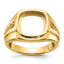 14k Men's Onyx Ring Mounting (No Stone Included)