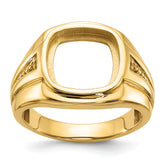 14k Men's Onyx Ring Mounting (No Stone Included)