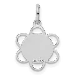14k White Gold GRADUATION DAY Charm