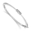 Lab-Grown Diamond Bangle Bracelet in 14K White Gold, 6mm (1/4 ct. tw.), 7 Inch - Sophia Jewelers