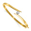Lab-Grown Diamond Bangle Bracelet in 14K Two-Tone Gold, 12mm (1/4 ct. tw.), 7 Inch - Sophia Jewelers