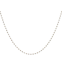 14k White Gold Coffee Brown Diamond Briolette Necklace
