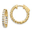 Round Diamond In/Out Safety Hoop Earrings in 14K Yellow Gold, 15mm (1.5 ct. tw.) - Sophia Jewelers