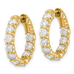 14k Round Hoop with Safety Clasp Ring Mounting (No Stones Included) (No Stones Included)s