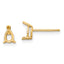 14k 5x3 Pear Earring Mounting (No Stone Included)s