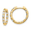 AA Diamond Hoop Earrings in 14K Yellow Gold, 16mm Hinged (5/8 ct. tw.) - Sophia Jewelers