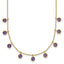 Amethyst Gemstone Necklace in 14K Yellow Gold, 16 Inch - Sophia Jewelers