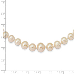 14k 4-8mm White Freshwater Cultured Pearl Graduated 18 inch Necklace