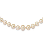 14k 4-8mm White Freshwater Cultured Pearl Graduated 18 inch Necklace