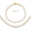 Freshwater Pearl Necklace, Bracelet Earring Set in 14K Yellow Gold, 14 - Sophia Jewelers