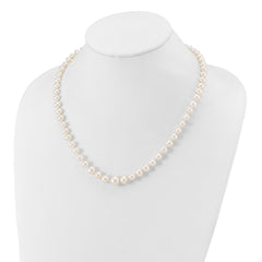 14k 4-9mm White Freshwater Cultured Pearl Graduated 18 inch Necklace