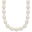 14K Yellow Gold White Freshwater Cultured Pearl Necklace 7-8mm