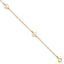 10 Karat 5-6mm White Near-Round Freshwater Cultured Pearl 3-Station 7.25 inch Bracelet | Sophia Jewelers