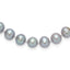 14K 7-8mm Grey Near Round Freshwater Cultured Pearl 16 inch Necklace