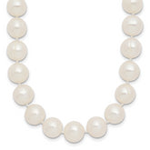 14k Polished 9-10mm Near-Round White Freshwater Cultured Pearl 18 inch Necklace