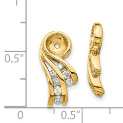 14k AA Fancy Diamond Earring Jacket