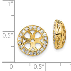 14k AAA Diamond Earring Jacket