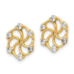 14k AA Diamond Earring Jacket
