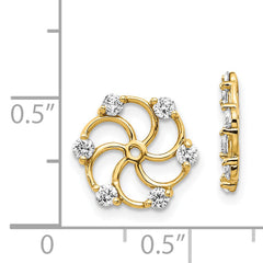 14k AA Diamond Earring Jacket