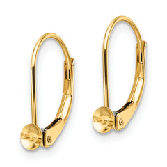 14k 5-5.5mm Pearl Leverback Earring Mounting (No Stone Included)