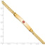 Medical Symbol Centered Link ID Bracelet in 14K Yellow Gold, 6.5x38mm, 8 Inch - Sophia Jewelers