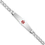 Diamond Curb Link ID Bracelet in 14K White Gold, 8.5mm, 7 Inch - Sophia Jewelers