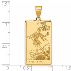 14ky The Fool Tarot Card Pendant