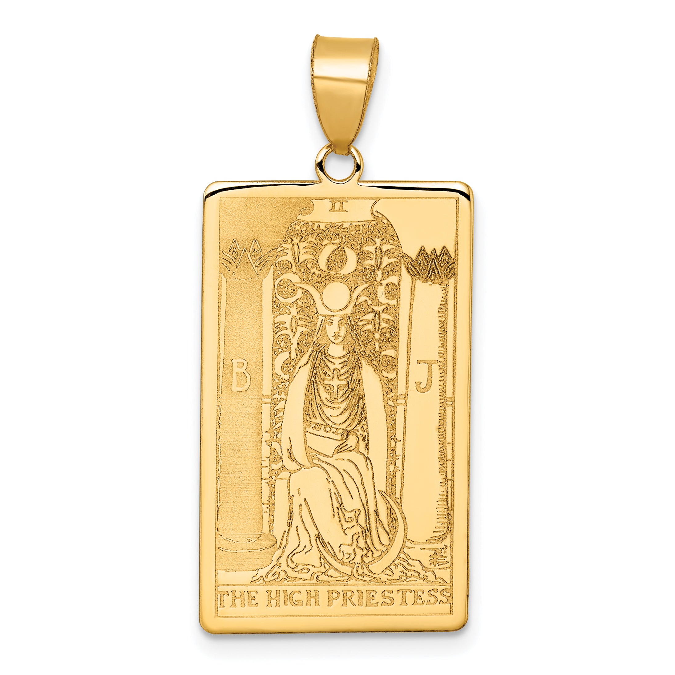 14ky The High Priestess Tarot Card Pendant