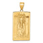 The High Priestess Tarot Card Pendant in 14K Yellow Gold, 36mm - Sophia Jewelers
