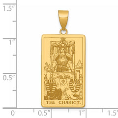 14ky The Chariot Tarot Card Pendant