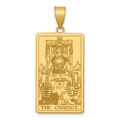 14ky The Chariot Tarot Card Pendant
