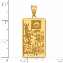 14ky Death Tarot Card Pendant
