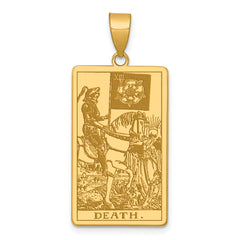 14ky Death Tarot Card Pendant