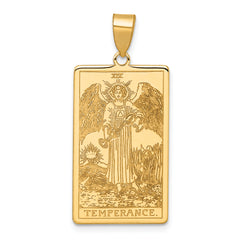 14ky Temperance Tarot Card Pendant